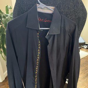 Robert Graham Mens XL Black Buttondown
